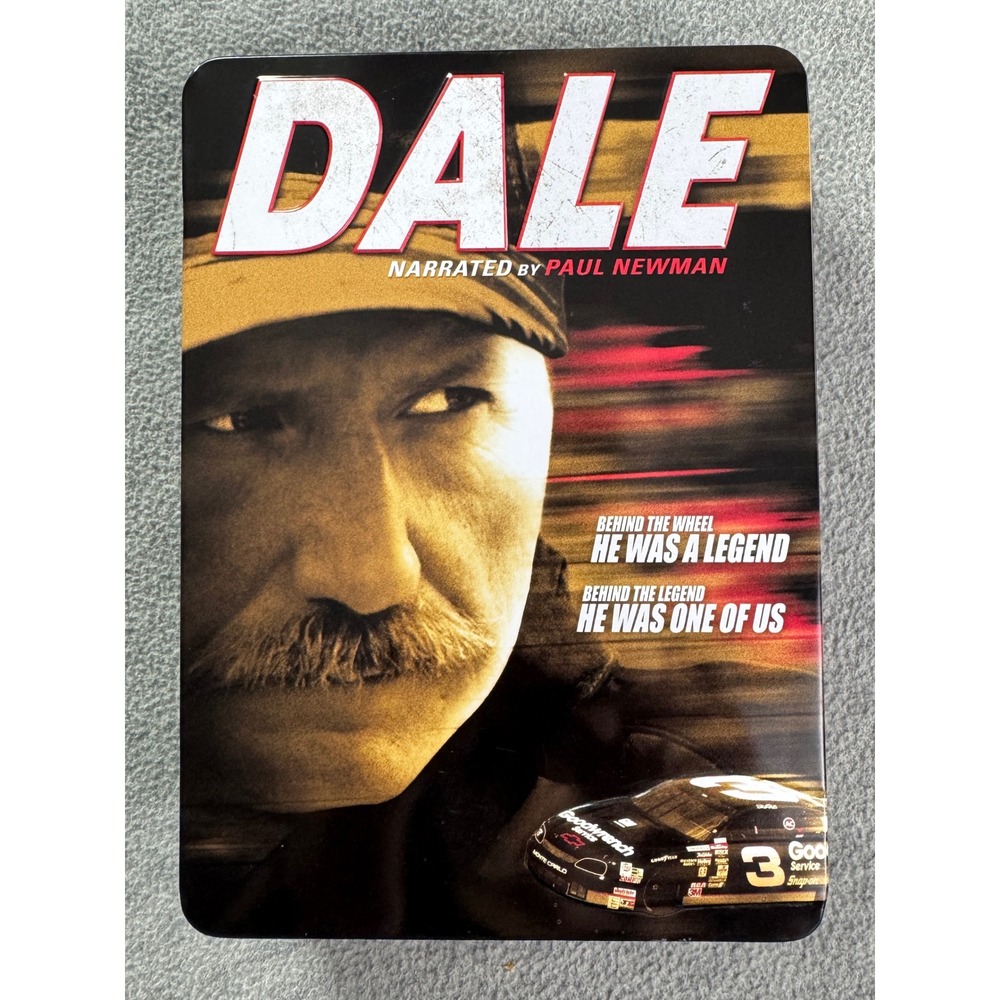 Dale Earnhardt Dale Narrated by Paul Newman 6-Disc DVD Limited Edition Metal Tin